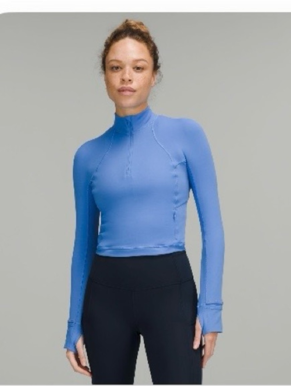 Lululemon Rulu Run Cropped Half Zip